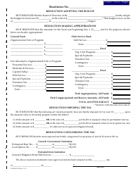 Form 150-504-073 Local Budget Law and Notice of Property Tax - Forms and Instructions for Municipal Corporations - Oregon, Page 23