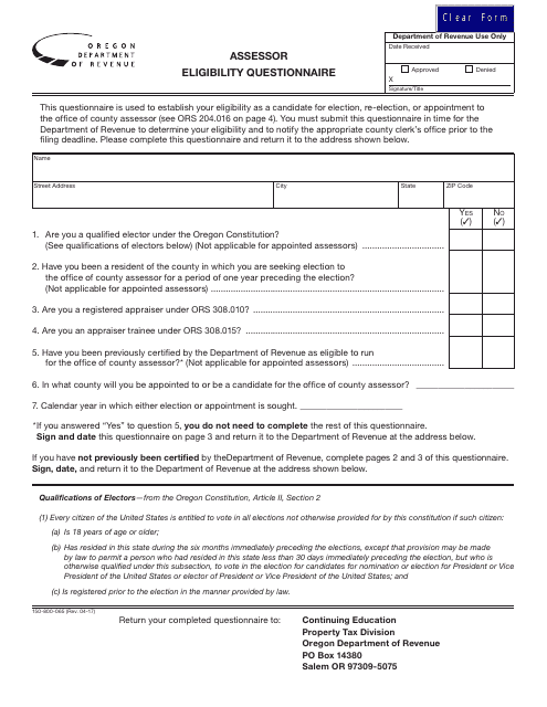 Form 150-800-065  Printable Pdf