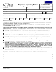 Document preview: Form 150-303-075 Request for Supervisory Review - Oregon