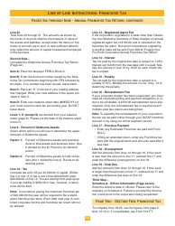 Oklahoma Corporation Income and Franchise Tax Forms and Instructions - Oklahoma, Page 12