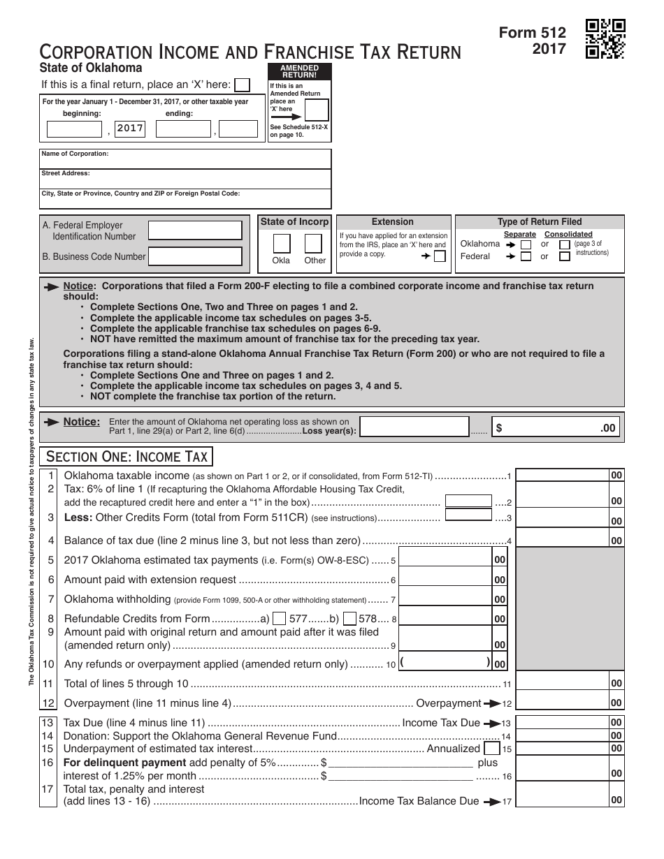Oklahoma Corporation Income and Franchise Tax Forms and Instructions - Oklahoma, Page 16