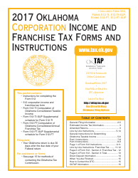 Oklahoma Corporation Income and Franchise Tax Forms and Instructions - Oklahoma