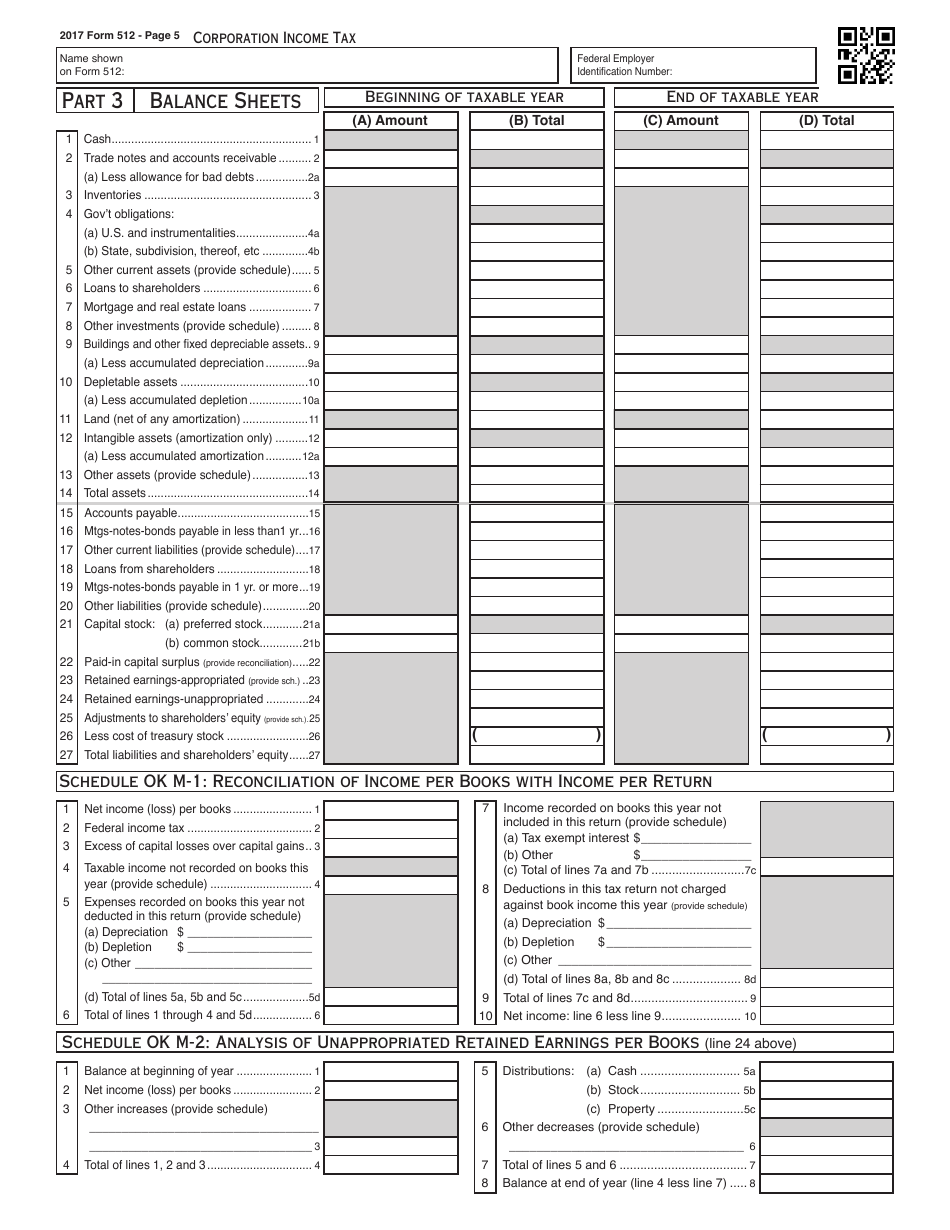 Oklahoma Corporation Income and Franchise Tax Forms and Instructions - Oklahoma, Page 20