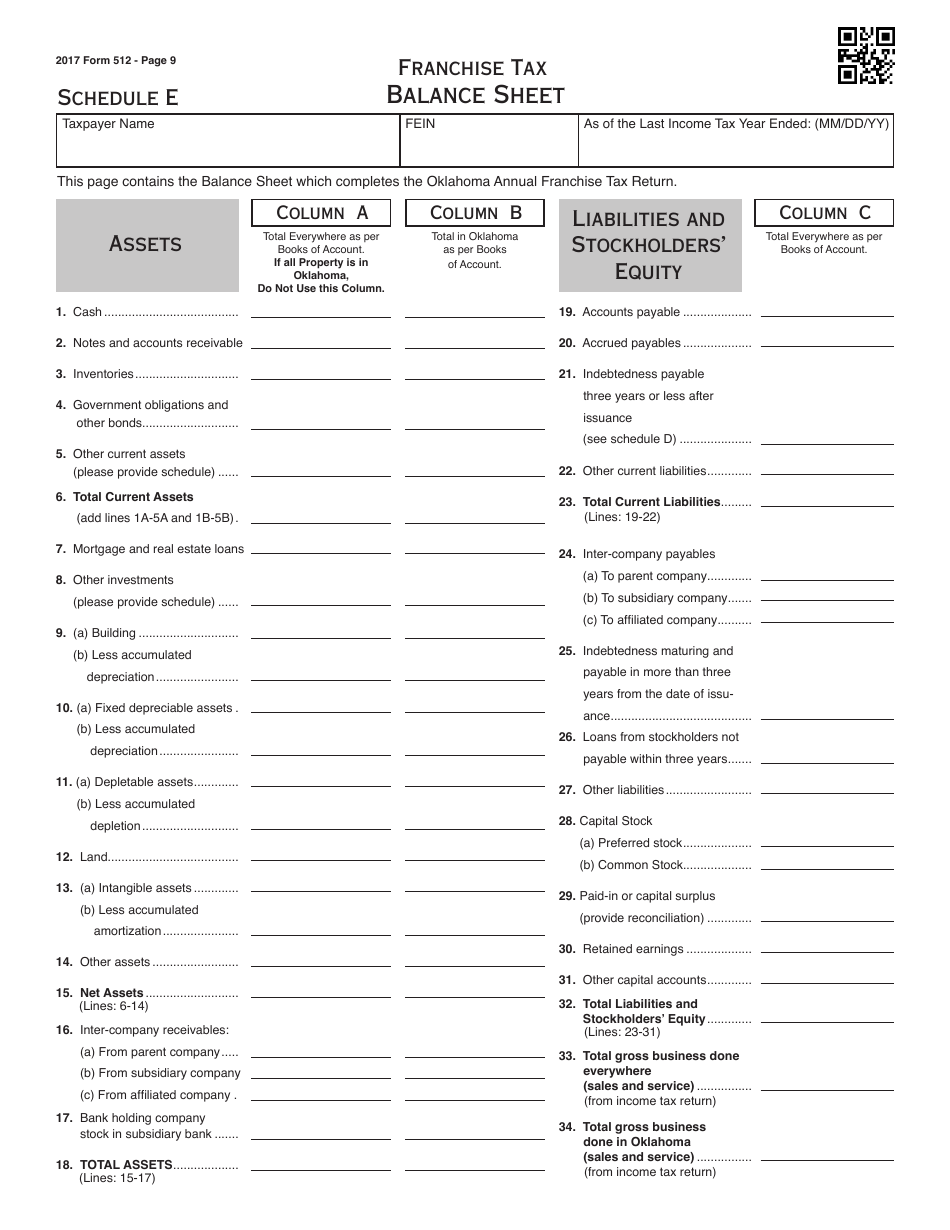 Oklahoma Corporation Income and Franchise Tax Forms and Instructions - Oklahoma, Page 24