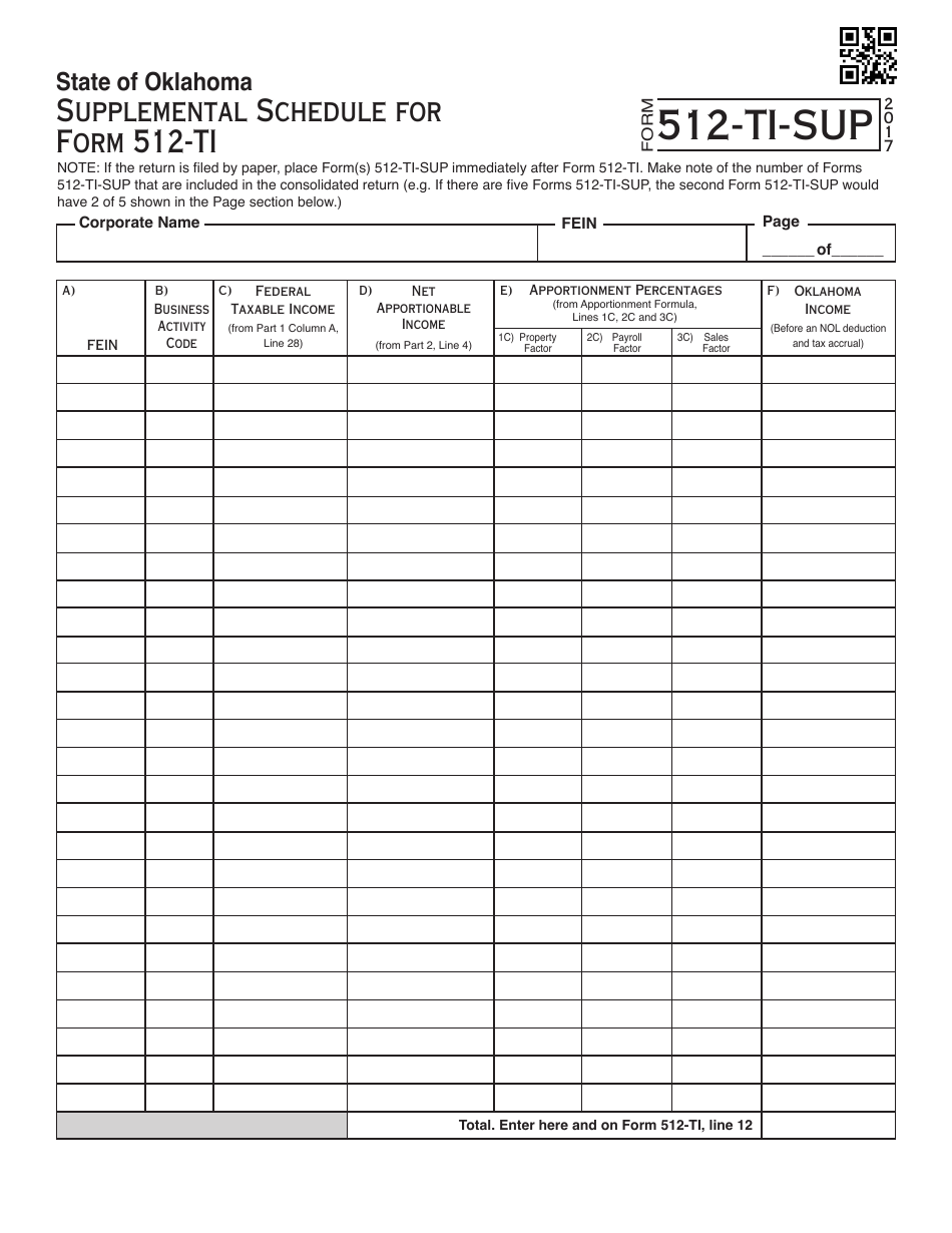 Oklahoma Corporation Income and Franchise Tax Forms and Instructions - Oklahoma, Page 28