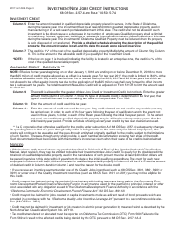 OTC Form 506 Investment/New Jobs Credit - Oklahoma, Page 3