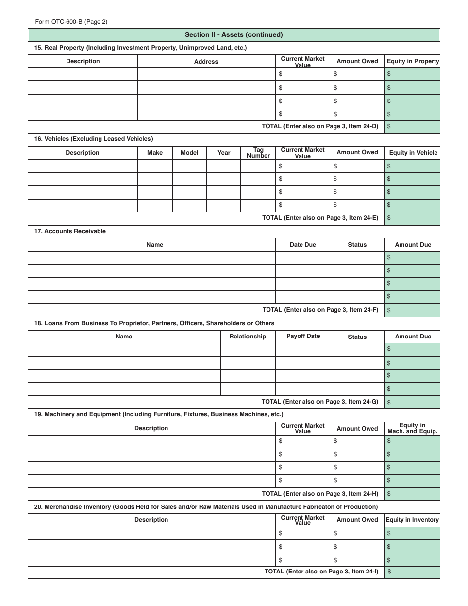 Packet S - Application for Settlement of Tax Liability - Oklahoma, Page 18