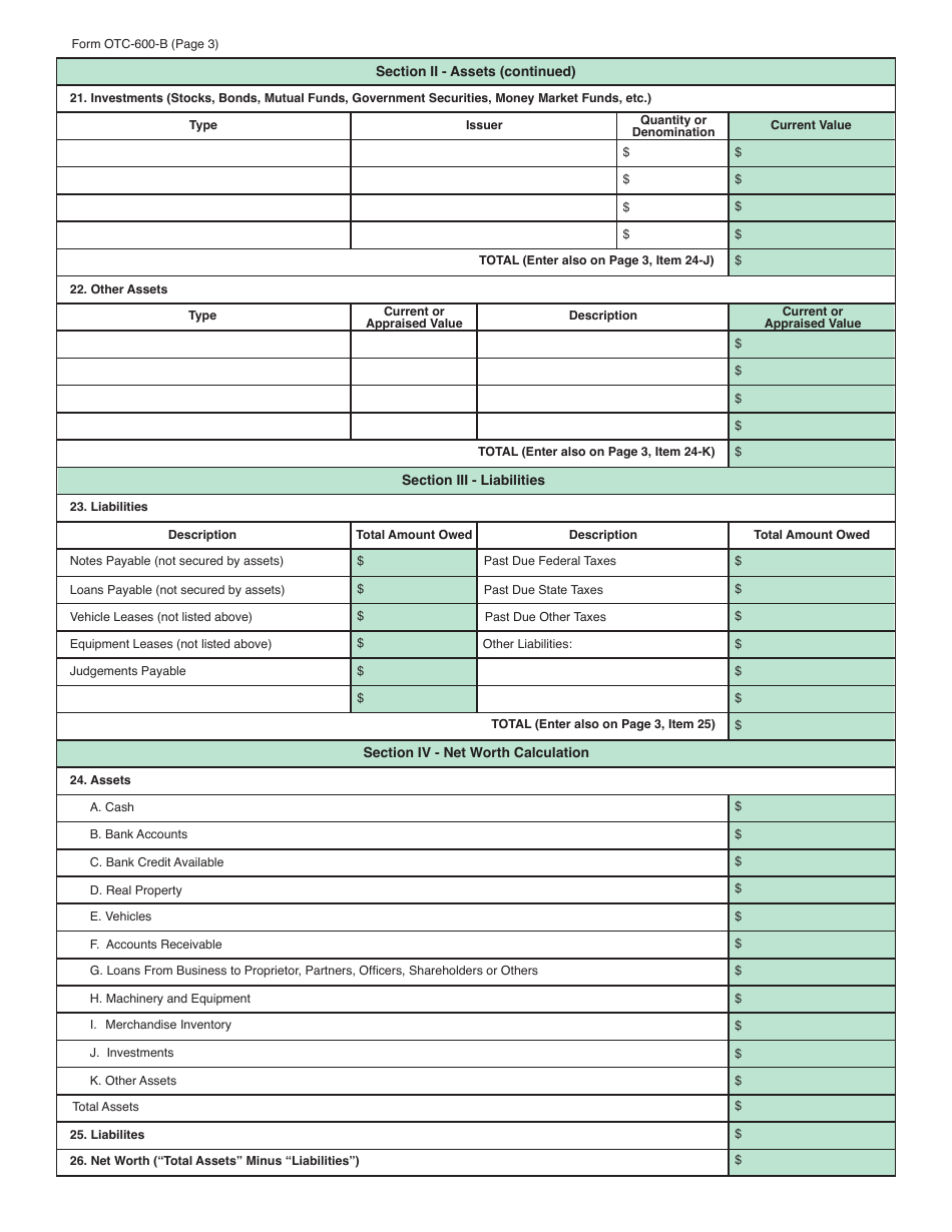 Packet S - Application for Settlement of Tax Liability - Oklahoma, Page 19