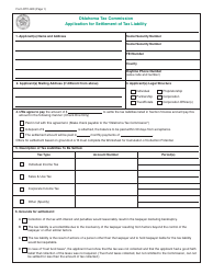 Packet S - Application for Settlement of Tax Liability - Oklahoma, Page 7