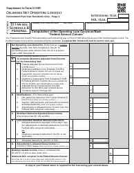 OTC Form 511NR-NOL Oklahoma Net Operating Loss(Es) Nonresident/Part-Year Residents Only - Oklahoma, Page 4