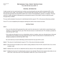 OTC Form 577 Refundable Coal Credit - Oklahoma, Page 2