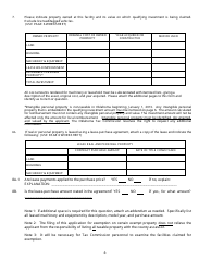 OTC Form 900XM Tax Exempt Manufacturing Application - Oklahoma, Page 4