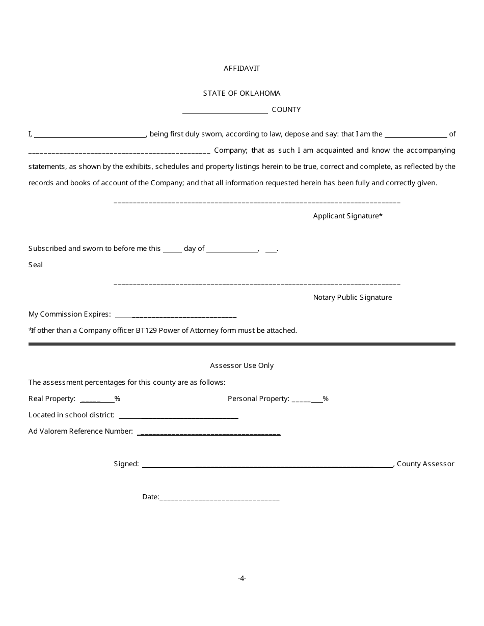 OTC Form 900XM Tax Exempt Manufacturing Application - Oklahoma, Page 5