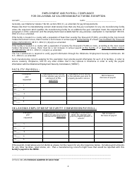 OTC Form 900XM Tax Exempt Manufacturing Application - Oklahoma, Page 6