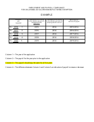 OTC Form 900XM Tax Exempt Manufacturing Application - Oklahoma, Page 7