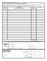 OTC Form 935 Oklahoma Household Personal Property Rendition - Oklahoma, Page 2
