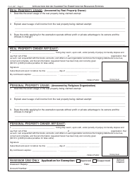 OTC Form OTC987 Application for Ad Valorem Exemption - Religious - Oklahoma, Page 2