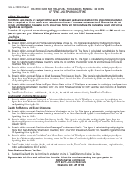 OTC Form ALC50010 Oklahoma Winemakers Monthly Return of Wine and Sparkling Wine - Oklahoma, Page 2