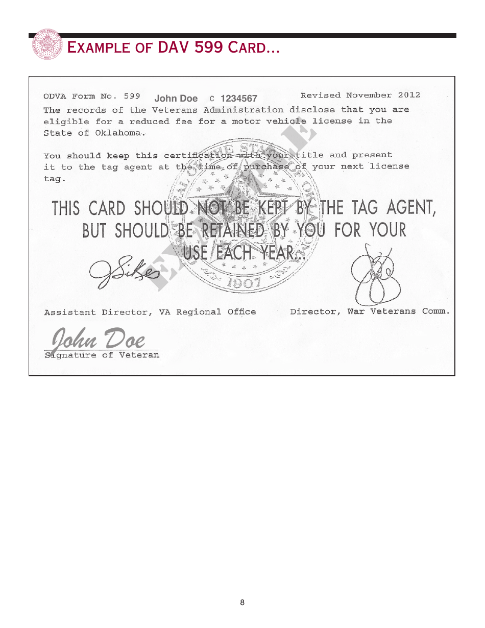 Packet R - Application for Refund of Motor Vehicle Payment - Oklahoma, Page 12