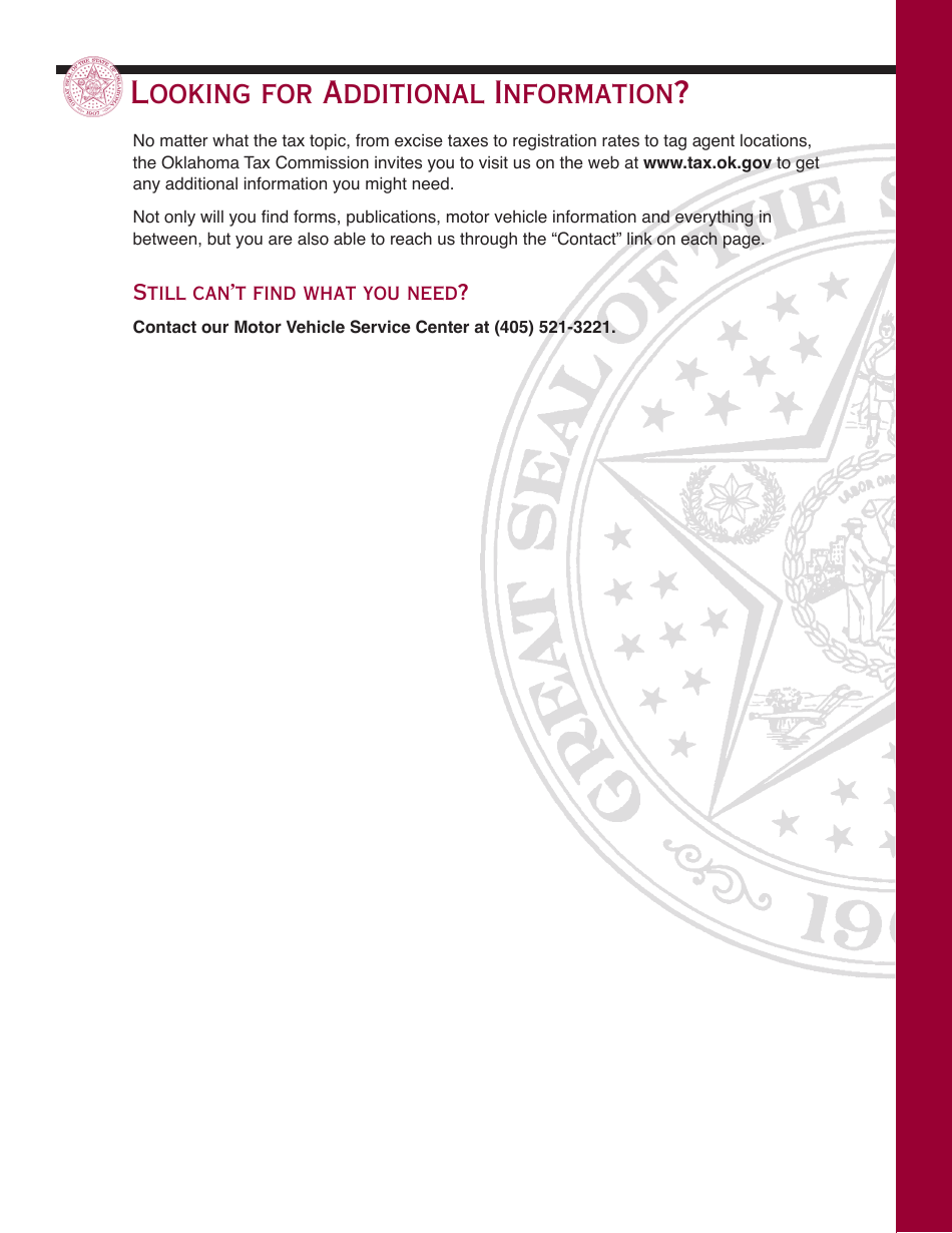 Packet R - Application for Refund of Motor Vehicle Payment - Oklahoma, Page 14