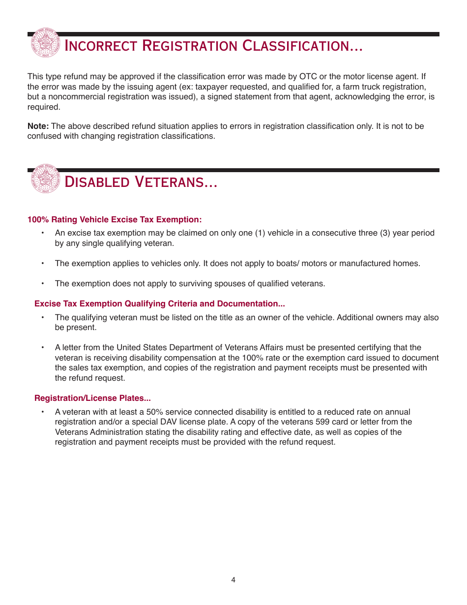 Packet R - Application for Refund of Motor Vehicle Payment - Oklahoma, Page 8