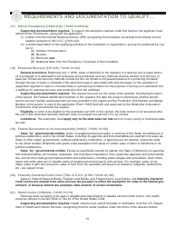 Packet E - Oklahoma Sales Tax Exemption Packet - Oklahoma, Page 13