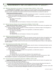 Packet E - Oklahoma Sales Tax Exemption Packet - Oklahoma, Page 16