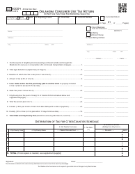 Document preview: OTC Form SCU20004 Oklahoma Consumer Use Tax Return - Oklahoma