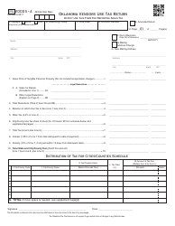 OTC Form SVU20005-A Oklahoma Vendors Use Tax Return - Oklahoma, Page 2