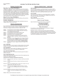 OTC Form STH20006-A Lodging Tax Return - Oklahoma, Page 3