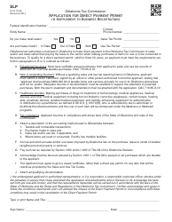 Document preview: OTC Form 13-96 Application for Direct Payment Permit (A Supplement to Business Registration) - Oklahoma