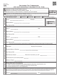 Document preview: OTC Form 13-91 Application for New Aircraft Dealers License or Renewal of License - Oklahoma