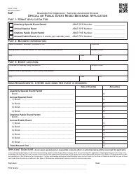 OTC Form 13-94 Special or Public Event Mixed Beverage Application - Oklahoma