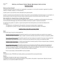 OTC Form 13-94 Special or Public Event Mixed Beverage Application - Oklahoma, Page 2
