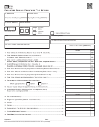 Document preview: OTC Form FRX200 Oklahoma Annual Franchise Tax Return - Oklahoma