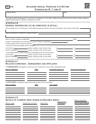 OTC Form FRX200 Oklahoma Annual Franchise Tax Return - Oklahoma, Page 3