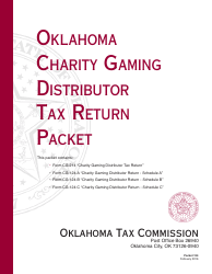 Document preview: OTC Form 124 Oklahoma Charity Gaming Distributor Tax Return Packet - Oklahoma