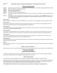 OTC Form 124 Oklahoma Charity Gaming Distributor Tax Return Packet - Oklahoma, Page 4