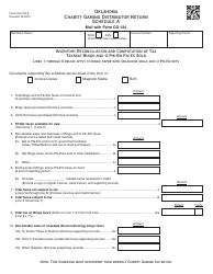 OTC Form 124 Oklahoma Charity Gaming Distributor Tax Return Packet - Oklahoma, Page 5