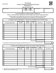 OTC Form 124 Oklahoma Charity Gaming Distributor Tax Return Packet - Oklahoma, Page 9