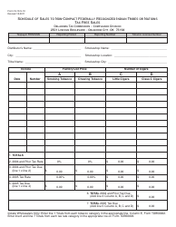 OTC Form 18-10-S-10 Schedule of Sales to Non-compact Federally Recognized Indian Tribes or Nations Tax Free Sales - Oklahoma