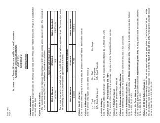 OTC Form 70003 Alternative Fuels Wholesaler/Retailer/Consumer Schedule of Disbursements - Oklahoma, Page 2
