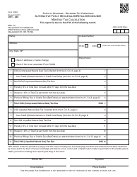OTC Form 70002 Alternative Fuels Wholesaler/Retailer/Consumer Monthly Tax Calculation - Oklahoma