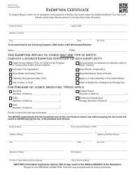 Document preview: OTC Form 13-79 Exemption Certificate - Oklahoma