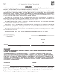 OTC Form 198 Application for Special Fuel License - Oklahoma, Page 2