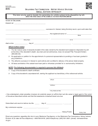 Document preview: Form 405 Small Estate Affidavit - Oklahoma