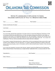 Title Cancellation of a Manufactured Home - Oklahoma, Page 4