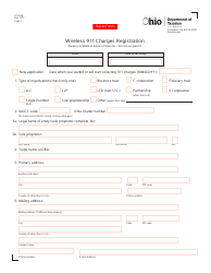 Document preview: Form 911 APP Wireless 911 Charges Registration - Ohio