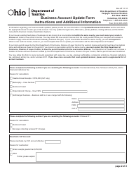 Form BA-UF Business Account Update Form - Ohio, Page 2