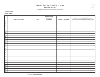 Form PPT APCF Application to Certify Additional Property for Air, Noise or Water Exempt Facility - Ohio, Page 2